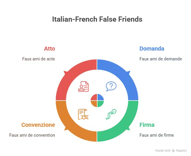 Terme italien Faux ami français Traduction correcte