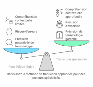 Domaines spécialisés post-édition