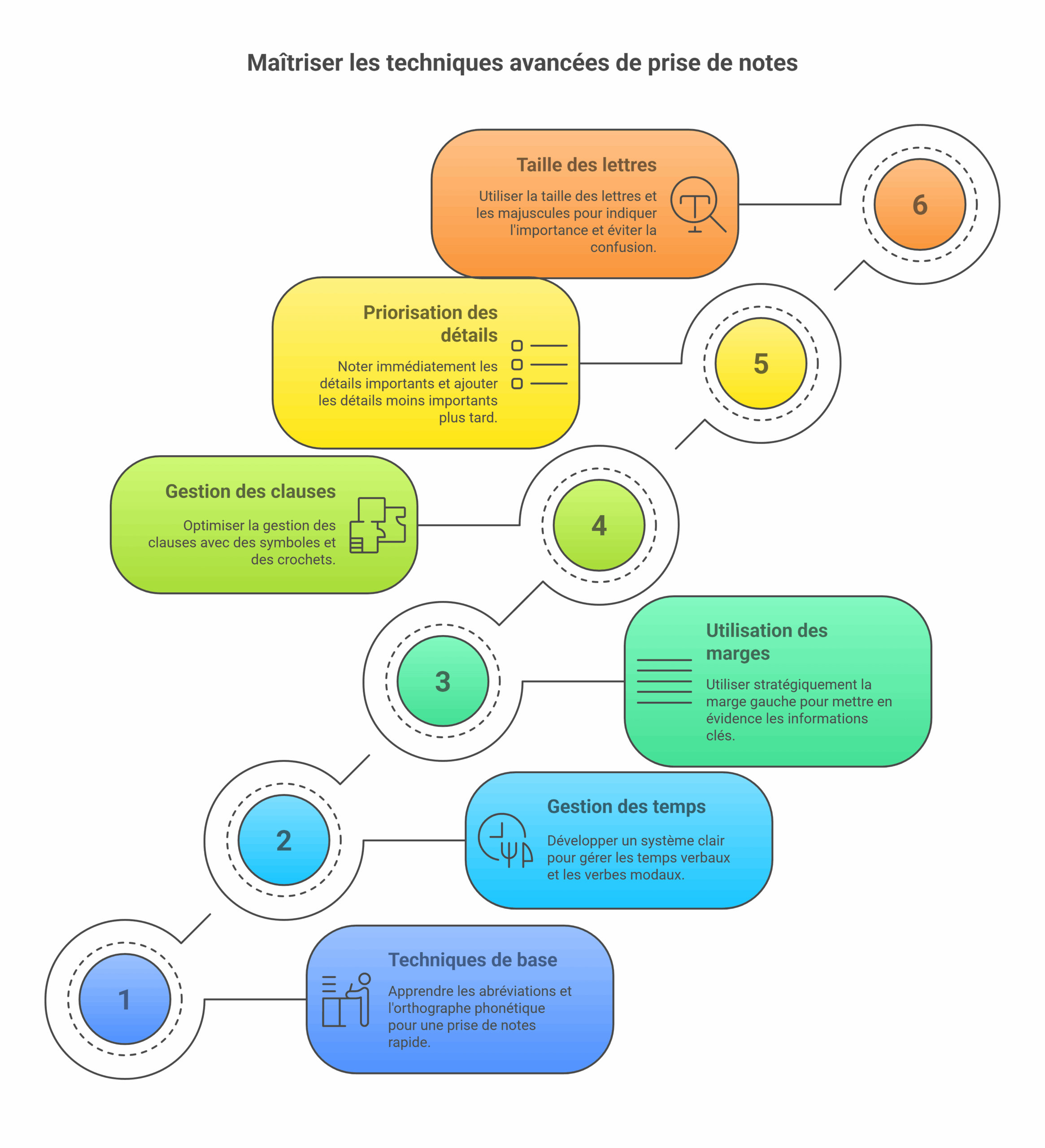 techniques avancées de prise de notes