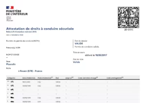 traduction assermentée attestation de droits à conduire