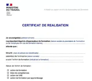traduction assermentée d'attestation de formation