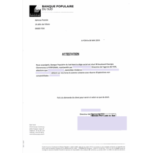 traduction assermentée d'attestation bancaire