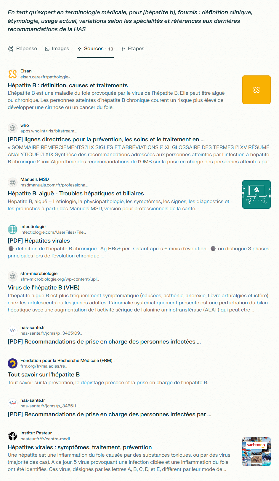 recherche terminologique perplexity ia sources