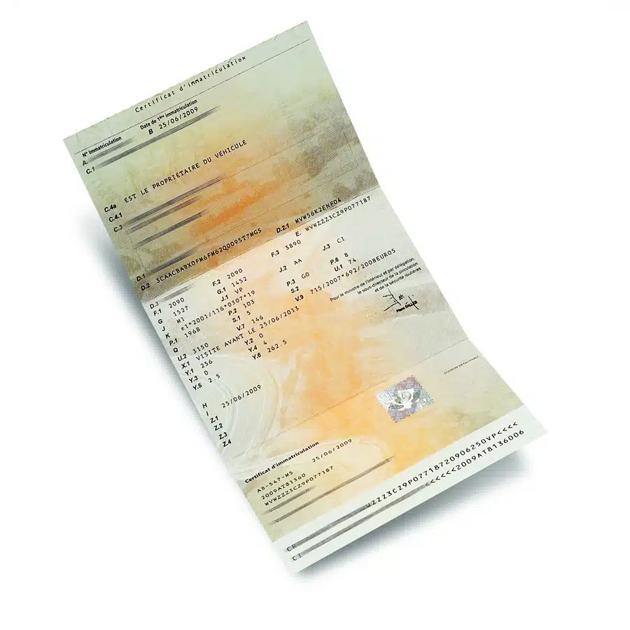 traduction assermentée carte grise