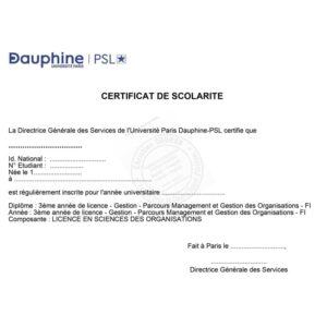 traduction assermentée certificat de scolarité